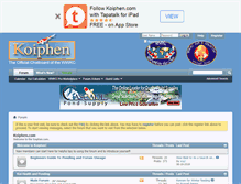 Tablet Screenshot of koiphen.com